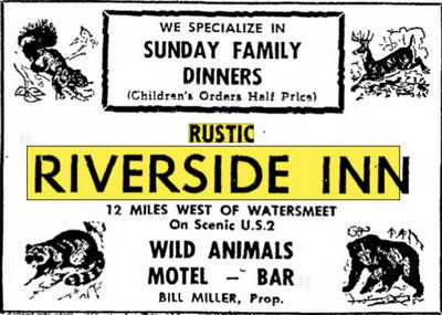 Rustic Riverside Inn - Jun 27 1958 Article (newer photo)